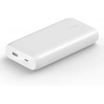 Belkin USBC Power Bank 20K strømbank, 20.000 mAh, hvid