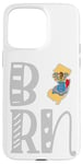 Coque pour iPhone 15 Pro Max Né dans le New Jersey, Art Block Letters