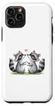 iPhone 11 Pro Valentines Day Racoons Love Animal Cute Mens Womens Kids Case