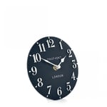 Thomas Kent Arabic Ink Mantel Clock - 6 Inch - Blue