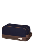 Pampeano Hombre Leather & Canvas Wash Bag