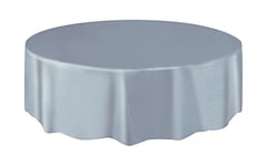 Unique Party - 50034 - Nappe Ronde en Plastique - 2,13 m - Argent