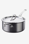 Hestan - Kastrull med lock NanoBond Ø 22 cm, 3,8 liter - Krom