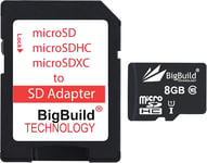 8 Go 80 Mo/s Ultra Rapide microSD Carte mémoire pour Caméra d'action de GoPro Hero9.[G1055]