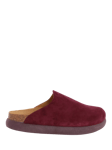 Scholl Ivy Suede Clogs, Aubergine