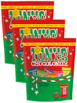 Tony's Chocolonely Tiny Tony's Christmas Pouch - Mix of Small Chocolates - 15 Tiny's in a Gifting Pouch - 8 Flavors - Belgium Fairtrade Chocolate, 135g (Pack of 3)