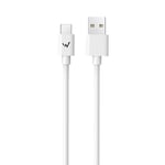 W Wonder Full Power - Cable USB-A vers USB-C - 1m - Blanc