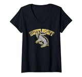 Womens Harry Potter Hufflepuff Sport Emblem V-Neck T-Shirt