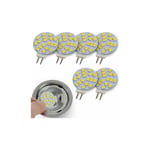Lampes LED rondes G4 blanc chaud, 2 W remplace l'ampoule halogène à culot 20 W, 12 V AC/10-30 V DC, illuminant G4 pour luminaire encastré sous