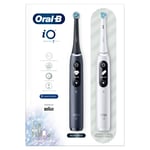 Oral B Io7 Duo Pack White and Black Toothbrushes