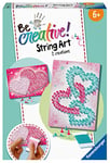 Ravensburger – Be Creative – String Art Midi – Heart – Cœur – Tableau en fil tendu – Création objets – Loisir créatif – Activité détente et créative – Dès 6 ans – 18242