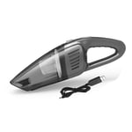 VIY Aspirateur À Main sans Fil Aspirateur De Voiture Portable 120W 6500PA Aspirateur Puissant avec Filtre Durable 3 Buses Lampe De Poche LED Et Rechargeable,Gris