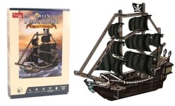 EXPLORA - Bateau Pirate Queen's Anne Revenge - Puzzles 3D - 540030-100 Pièces - Niveau 4 - sans Colle Ni Ciseaux - Educatif - Jeu de Construction - Cadeau Enfant - Maquette - À Partir de 6 Ans