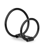 Double anneau similicuir et silicone - Cockring penien pour homme et couple