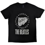 The Beatles Unisex T-Shirt: Rubber Soul Names (Medium)