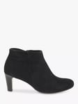 Gabor Fatale Faux Suede Zip Up Shoe Boots, Black