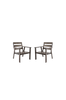 Wood Furniture 2 utomhusstolar mullvadsgrå Atlanta Grå 85