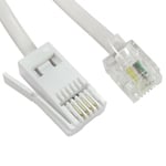 3m Rj11 To Bt Cable Lead Modem Fax Telephone Landline Phone Male Plug Bt Socket