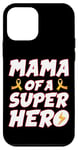 iPhone 12 mini Childhood Cancer Mama Of A Superhero Family Ribbon Case