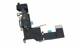 Docking Port with headphone Jack for iPhone SE in black colour