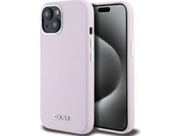 Dkny Dkhmp15msmchlp Iphone 15 Plus / 14 Plus 6.7" Rosa/Rosa Hårt Fodral Flytande Silikon Liten Metall Logotyp Magsafe