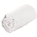 Drap housse 100 % coton 57 fils (70x190 cm - Blanc)