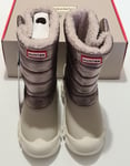 Hunter Kids Metallic Waterproof Snow Boots Grey Size uk 5 eu 22