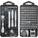 Precision Bit Set, 122 en 1 Mini Set Tournevis Precision, Kit De Réparation Portable Pour Ordinateur/Laptop/iPhone/Lunettes, Mini Outils De