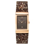 Seksy Rocks Ladies Watch Brown Swarovski Crystal 2706