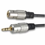 1m 3.5mm Stereo Extension Jack Male to Female Shielded Cable AUX TRS OFC Lead