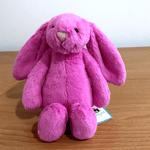 Jellycat - Little Bashful Hot Pink Bunny - Soft Bright Rabbit - Small - New/Tags