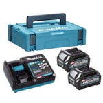 Makita 191J85-8 40V Battery & Charger Power Source Set 2 x 2.5 AMP Batteries