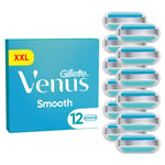 Venus - Gillette Venus Smooth Razor Blades for Women - Blue/White - 12 pcs