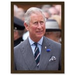 King Charles III Third of England Scotland United Kingdom Photo by Dan Marsh Artwork Framed Wall Art Print A4