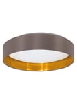 MASERLO 2 loftlampe LED 24W, cappuccino/guld