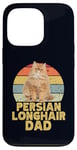 Coque pour iPhone 13 Pro Persian Long Hair Cat Dad Retro Vintage Style Cool Cats Lover