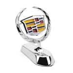 Passar Cadillac Modifierad Bil Logotyp Fram Metall ATSL XT5 XTS CT6 SRX Bil Logotyp Skydd Dekal (Silver)