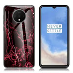 OnePlus Fantasy Marble 7T kuoret - Punainen