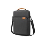 bærbar PC-veske bærbar nettbrett-crossbody-veske Sort M