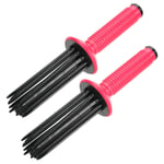 Hair Curler Hair Fluffy Curling Roll Comb Anti‑Slip Curling Wand Hairstyling FST