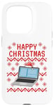 Coque pour iPhone 15 Pro Ordinateur laid Noël technicien informatique bureau drôle