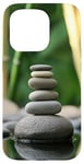 Coque pour iPhone 15 Pro Zen Garden Stones Bambou Serenity Mindfulness