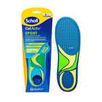 Scholl GelActiv Semelles de sport pour hommes, semelles de chaussures de course confortables toute la journée pour pieds frais et frais, super absorption des chocs et suspension avec technologie