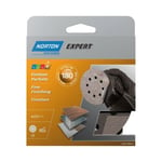 NORTON - Disque auto-agrippant grain 180 D: 125 mm - lot de 5