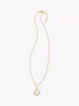 HUSH Gaia Initial Pendant Necklace, Gold