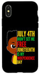 Coque pour iPhone X/XS Le 16 juin, c'est le jour de mon indépendance, 1865 Black History Boys