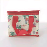 New Cath Kidston Zipped Insulated Lunch Bag With Strawberry Pattern Design