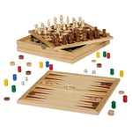 Dal Negro Top Games 30 Checkers/Chess Tria Board Game Toy 872, Multicoloured, 822028
