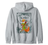 Disney Robin Hood Retro Vintage Distressed Zip Hoodie