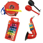 Reig- Cars Set Xylophone-Tambour-Saxophone et Maracas, 5311.0